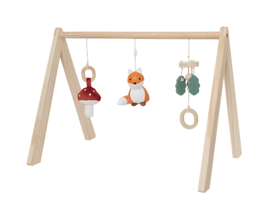 Jouets - Tapis et Jeux d'Éveil, Portiques d'Activité - Arche d'éveil en bois - Forêt 