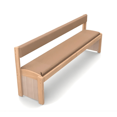 Mobilier - Banc vestiaire & Porte Manteaux - Banc en bois avec dossier naturel wkc