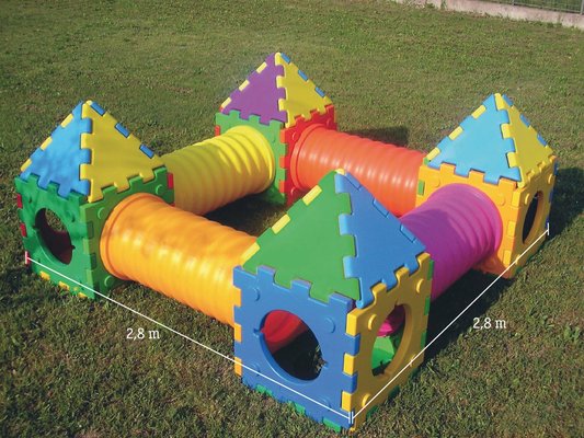 Mobilier - Aire de jeux et structure extérieure - Aire de jeux cubique château 