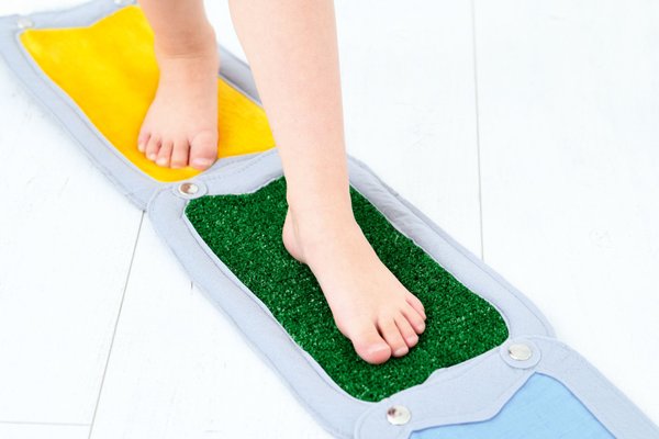 Motricité - Eveil Sensoriels et Tactiles - Rectangles sensoriels - Lot de 10