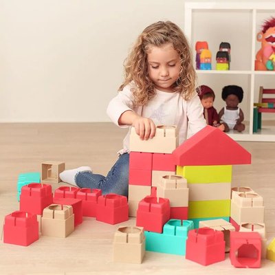 Jouets - Jeux de Construction - Jeu de Construction - Ensemble de 40 grands blocs de construction Eco-Friendly 