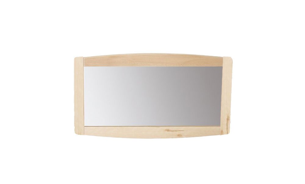 Miroir enfant avec cadre sans barre de soutien 120x60cm naturel