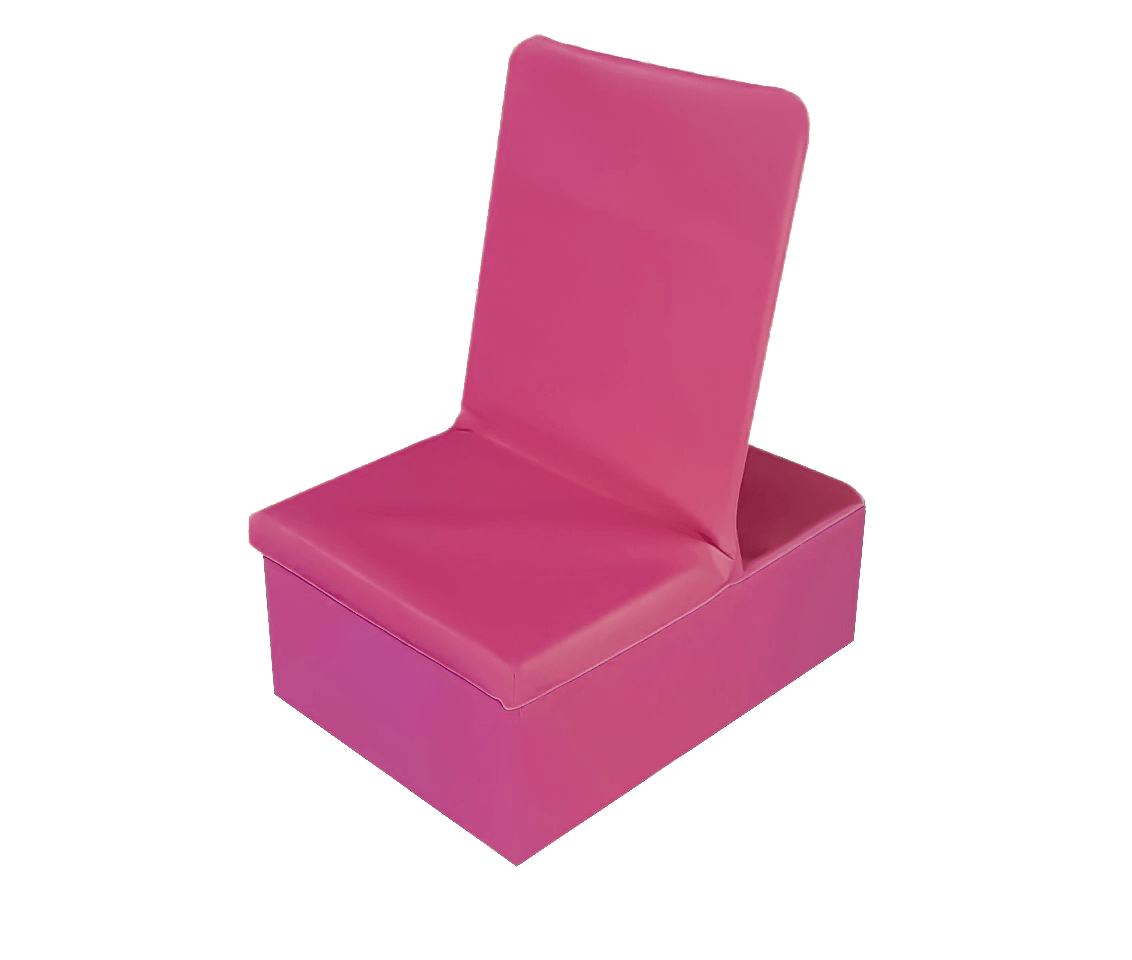 Siège au sol avec rehausseur amovible Fuchsia