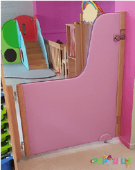 Mobilier - Barrière de séparation & Cloison crèche - Portillon de séparation sans fenêtre sur mesure