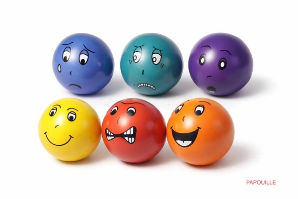 Jouets - Jouets d'Éveil - Lot de 6 balles a émotions