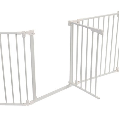 Médical et Prévention - Protection et Sécurité (EPI) - Barrière - Portillon avec rallonge 74,5 cm jusqu’à 195 cm - Blanc