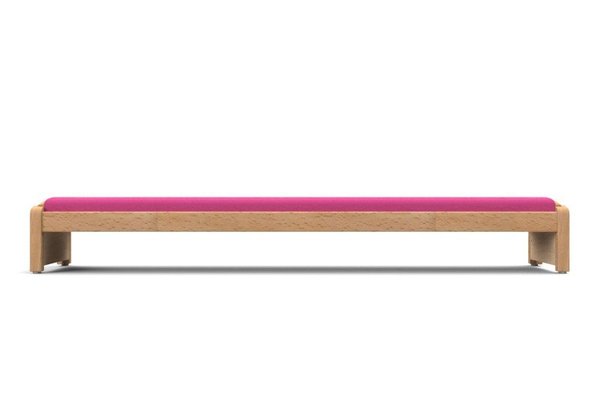 Mobilier - Banc vestiaire & Porte Manteaux - Banc scolaire sans dossier framboise wkc tc