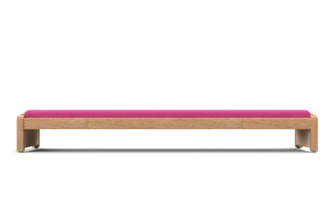 Mobilier - Banc vestiaire & Porte Manteaux - Banc scolaire sans dossier framboise wkc tc