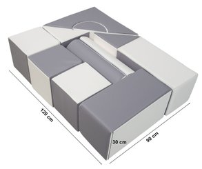 Motricité - Parcours de Motricité Maternelle - Set de 11 blocs en mousse pour structure de motricité complète