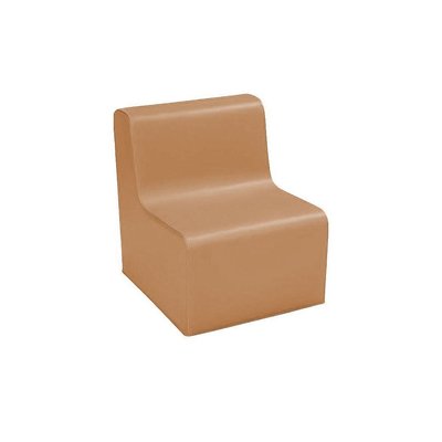 Mobilier - Meuble en mousse et Pouf - Chauffeuse droite hauteur 25cm prune