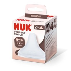 Repas - Accessoires pour Biberons - 2 tétines en silicone taille S - 0m+ - NUK Perfect match