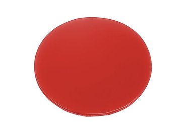 Motricité - Tapis de motricité bébé et enfant - Tapis rond en mousse pvc diam.130cm x ep.3cm rouge