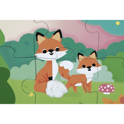 Jeux - Jeux Éducatifs et Puzzle - Puzzle tactile 20 pièces - La Forêt
