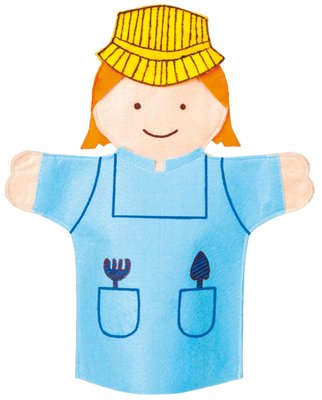 Jeux - Marionnettes, Théâtre  - Lot de 12 Marionnettes - différents métiers