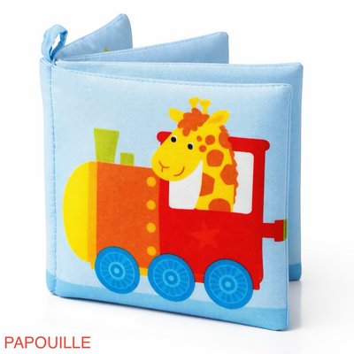 Jeux - Livres - Livre d'images en tissu,couineur et papier qui crépite