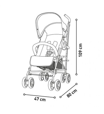 Puériculture - Poussette - Poussette simple pour Enfant 0 à 22 Kg