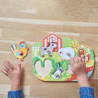 Jeux - Jeux Éducatifs et Puzzle - Puzzle la ferme joyeuse 6 pièces