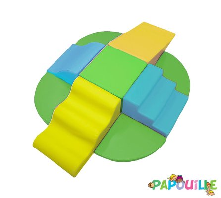 Motricité - Parcours de Motricité Crèche - Kit de modules tipas essentiel en mousse v3