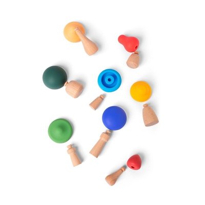 Jouets - Jouets à Empiler ou à Encastrer - Champignons à empiler - Little L