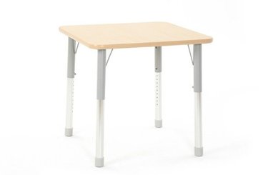 Mobilier - Table crèche et scolaire - Table carrée Oscar 75 x 75 cm réglable en hauteur