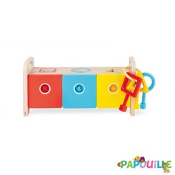 Jouets - Jouets à Empiler ou à Encastrer - Boite à clefs, apprentissage formes et couleurs