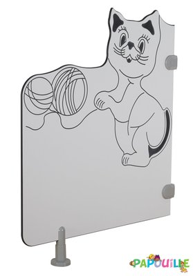 Mobilier - Barrière de séparation & Cloison crèche - Cloisonnettes wc chat