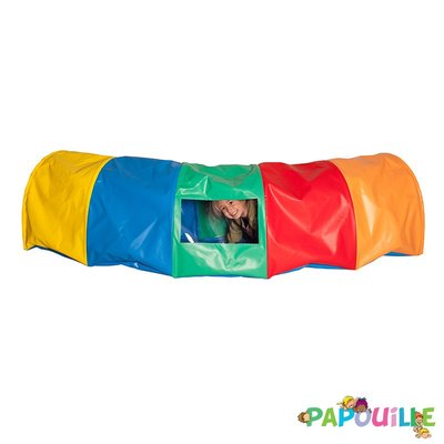 Motricité - Baby gym - Tunnel multi-colore