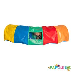 Motricité - Baby gym - Tunnel multi-colore