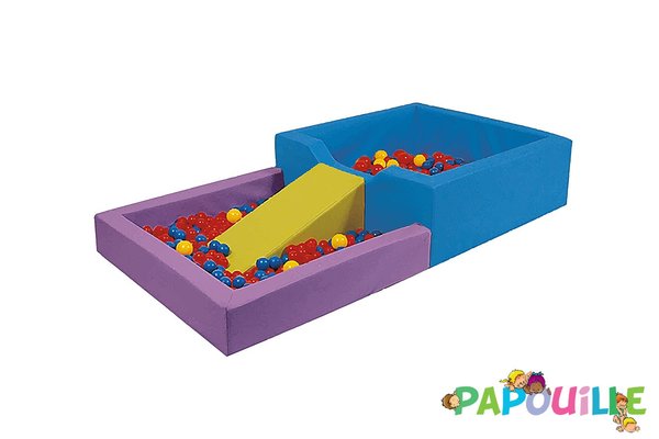 Motricité - Piscine à balles - Piscine à balles en mousse revêtement pvc avec plongeoir