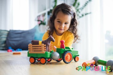 Jouets - Garages, Voitures et Circuits pour Enfant - Le tracteur magnétique de la ferme