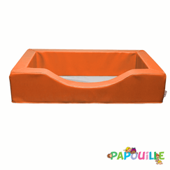 Couchage - Couchette Empilable pour Bébé et Enfant, Lit Gain de Place - Couchette empilable en mousse pvc pour matelas 50x100cm orange