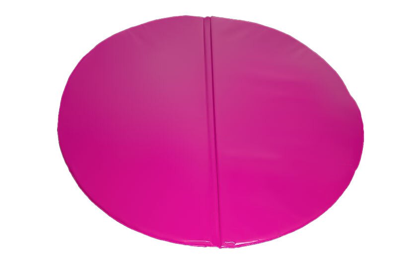 Tapis d'évolution en mousse pvc pliant ø 150x3cm fuchsia