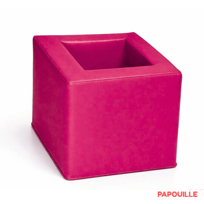 Mobilier - Meuble en mousse et Pouf - Cube de rangement 28 cm - Fuchsia