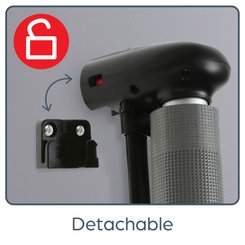 Médical et Prévention - Barrières de Sécurité Enfant - Barrière rétractable jusqu'à 140 cm - Gris 