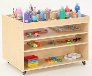 Mobilier - Meuble de rangement scolaire - Chariot de rangement pour l'art