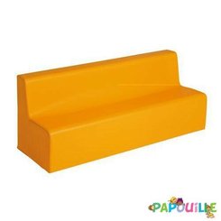 Mobilier - Meuble en mousse et Pouf - Banquette 2 ou 3 places 32cm orange