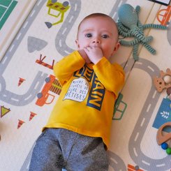 Jouets - Tapis et Jeux d'Éveil, Portiques d'Activité - Tapis Double Face La Ville et la Foret