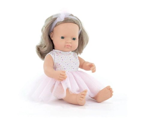 Jouets - Poupons, Peluches et Accessoires - Poupée blonde avec tenue - 38 cm