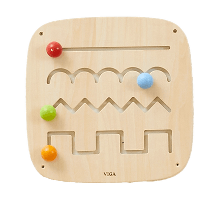 Motricité - Structure et panneaux D'activités - Panneau mural d’activités – Tracés et formes - 12 mois +