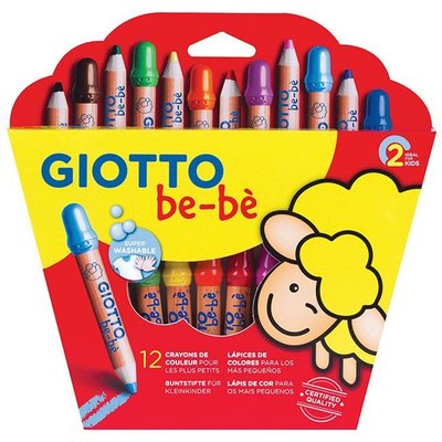 Jeux - Loisirs Créatifs  - Etui 12 crayons maxi giotto bebe
