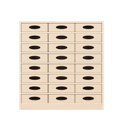 Mobilier - Meuble de rangement scolaire - Meuble de rangement 24 bacs - Nala