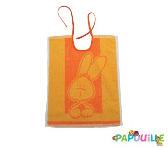 Repas - Bavoir - Lot de 6 bavoirs à lacets 30 x 40 cm coloris assortis lapin