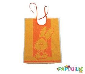 Repas - Bavoir - Lot de 6 bavoirs à lacets 30 x 40 cm coloris assortis lapin