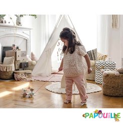 Jouets - Jouets à Pousser, à Tirer - Animal en bois à promener lapin