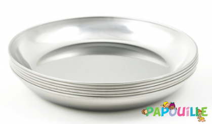 Repas - Assiettes Enfants et à Compartiments - Assiette creuse inox