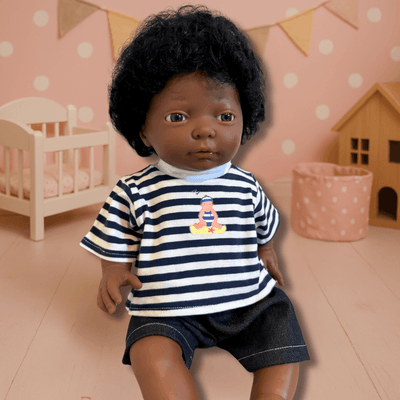 Jouets - Poupons, Peluches et Accessoires - Poupon garçon habillé - 40 cm