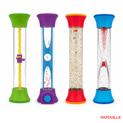 Motricité - Eveil Sensoriels et Tactiles - Lot de 4 Bâtons sensoriels