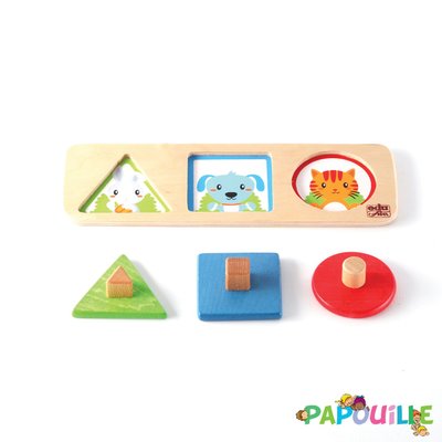 Jeux - Jeux Éducatifs et Puzzle - De // animaux cachés - les formes