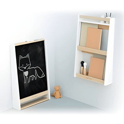 Change - Meuble à Langer crèche - Table à langer murale évolutive en tableau ardoise - 2 en1