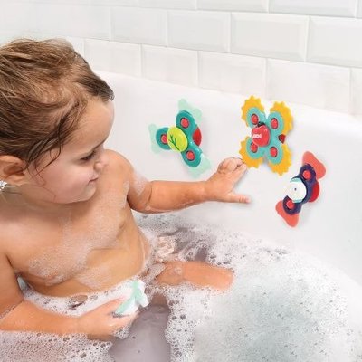 Motricité - Eveil Sensoriels et Tactiles - Baby Spinner / Jouets rotatifs à Ventouse